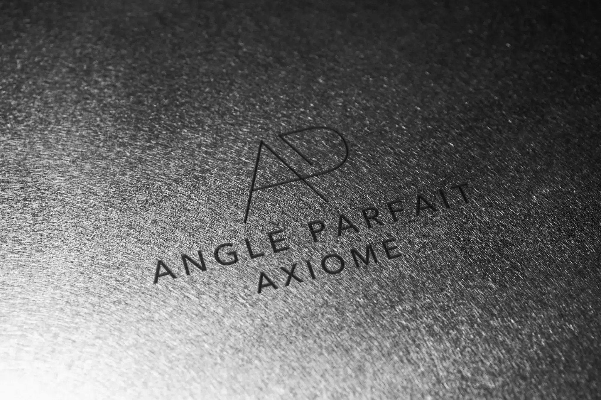Logo Angle Parfait Axiome gravé
